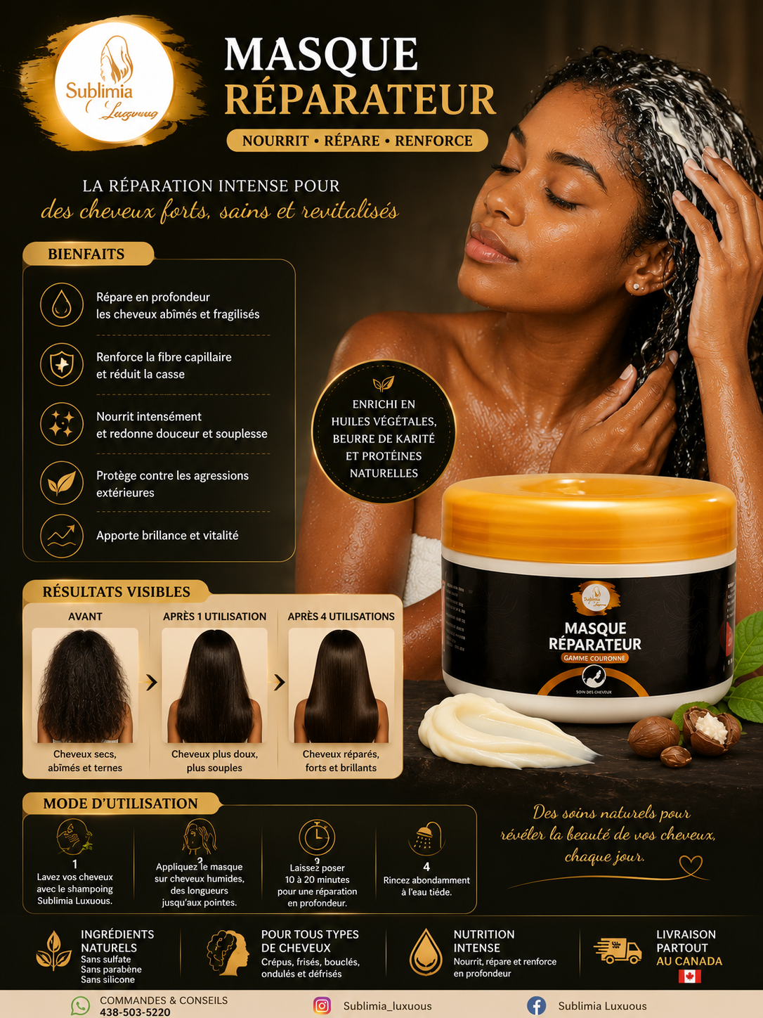 Masque réparateur a base de concombre et ALOÈS vera